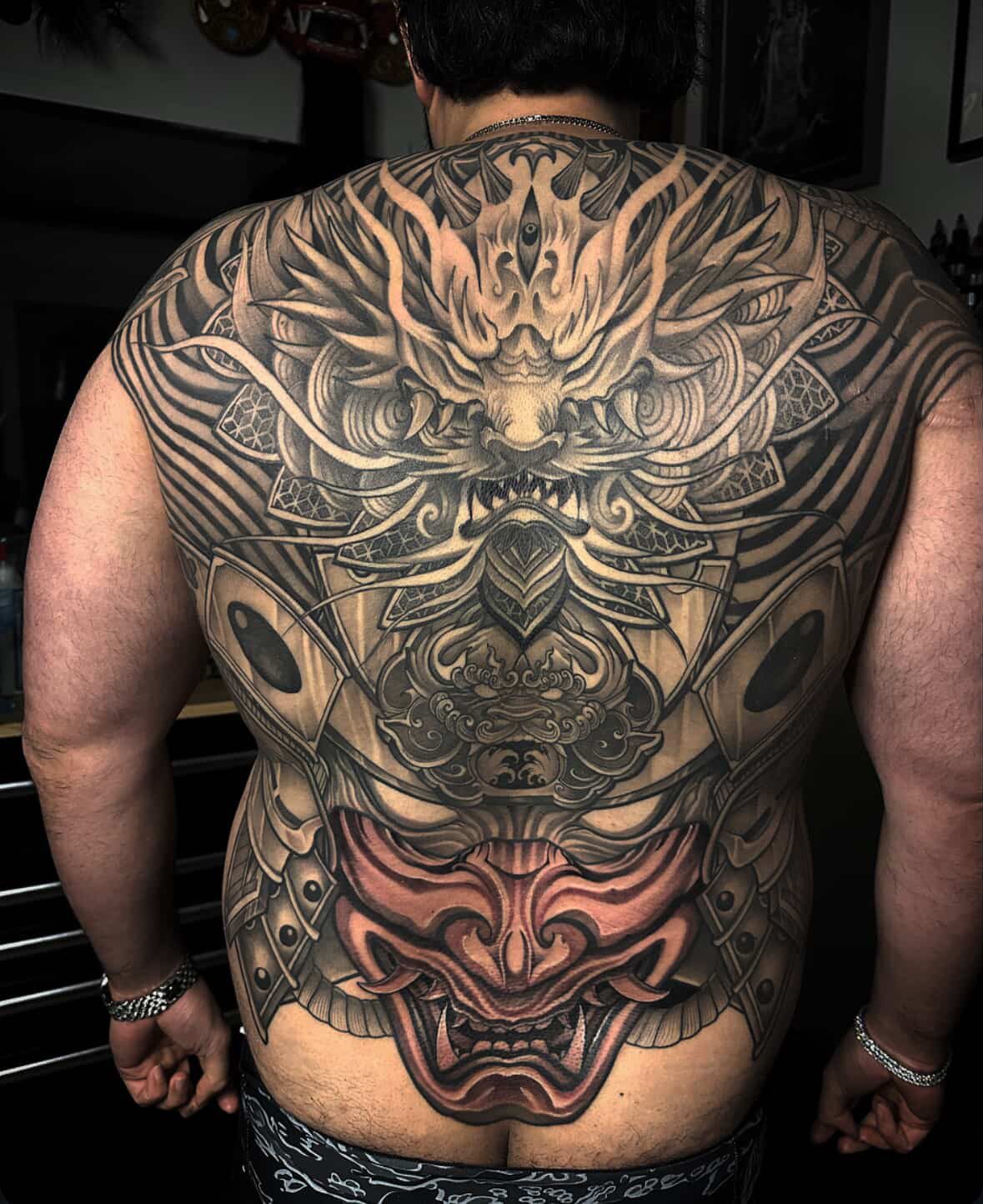 Tattoo by Noodles — Red Buddha Tattoo (piece 1 of 21)