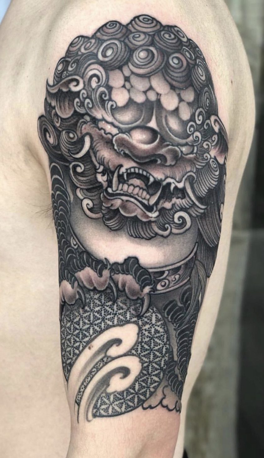 Tattoo by Noodles — Red Buddha Tattoo (piece 4 of 21)