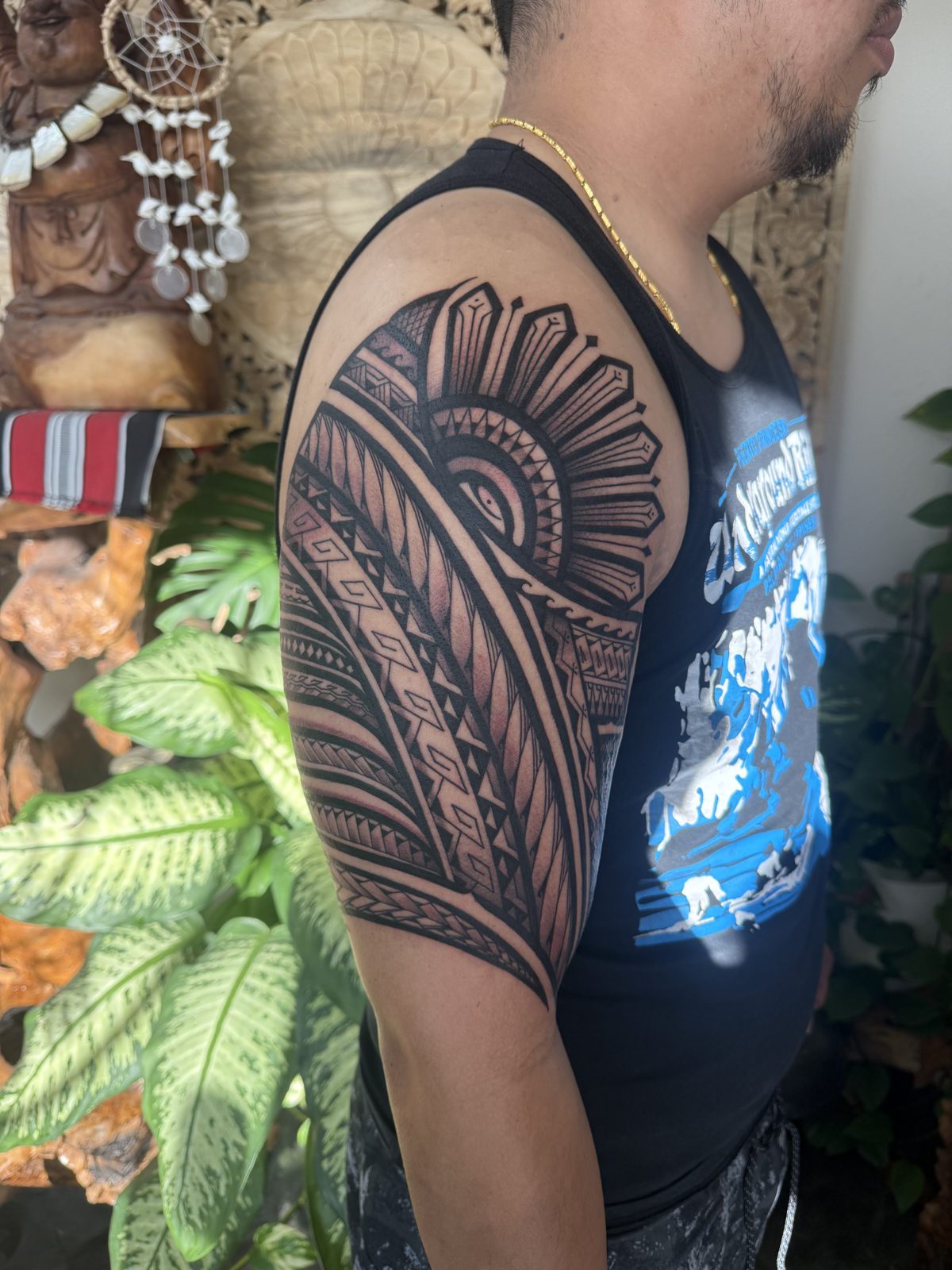 Tattoo by Noodles — Red Buddha Tattoo (piece 5 of 21)