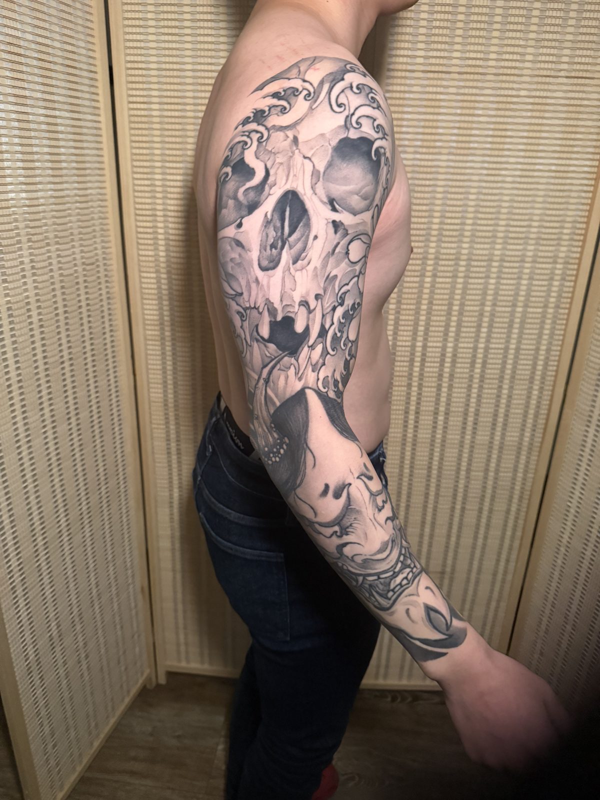 Tattoo by Noodles — Red Buddha Tattoo (piece 11 of 21)