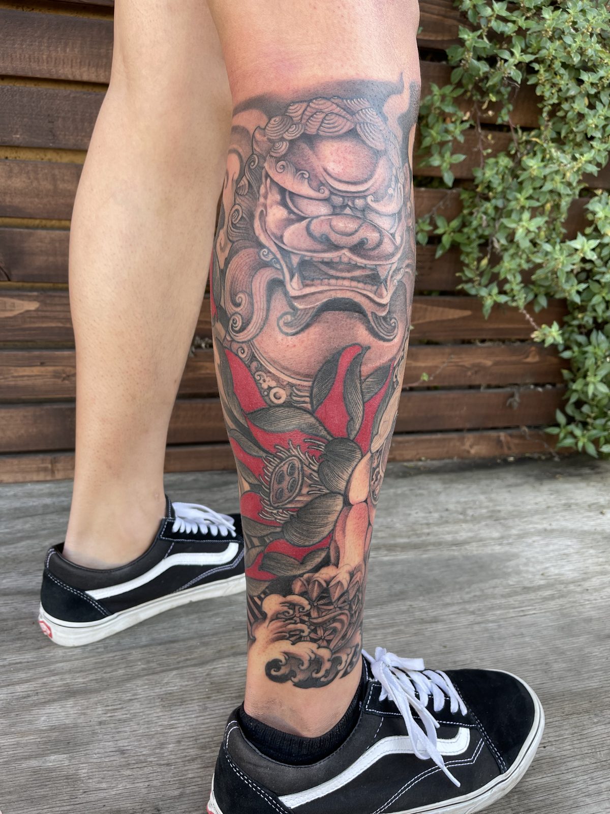 Tattoo by Noodles — Red Buddha Tattoo (piece 14 of 21)